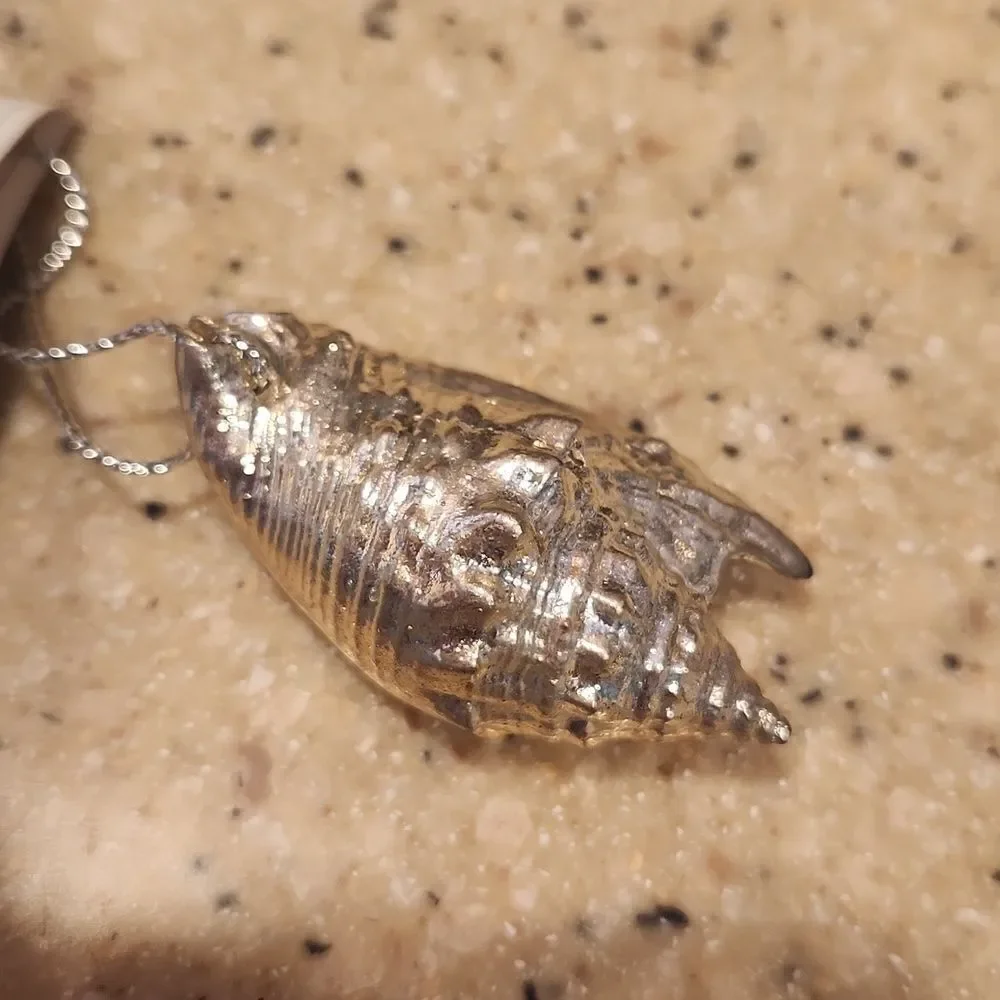 Silver Shell Christmas Ornament Prosperity Tree Farms New